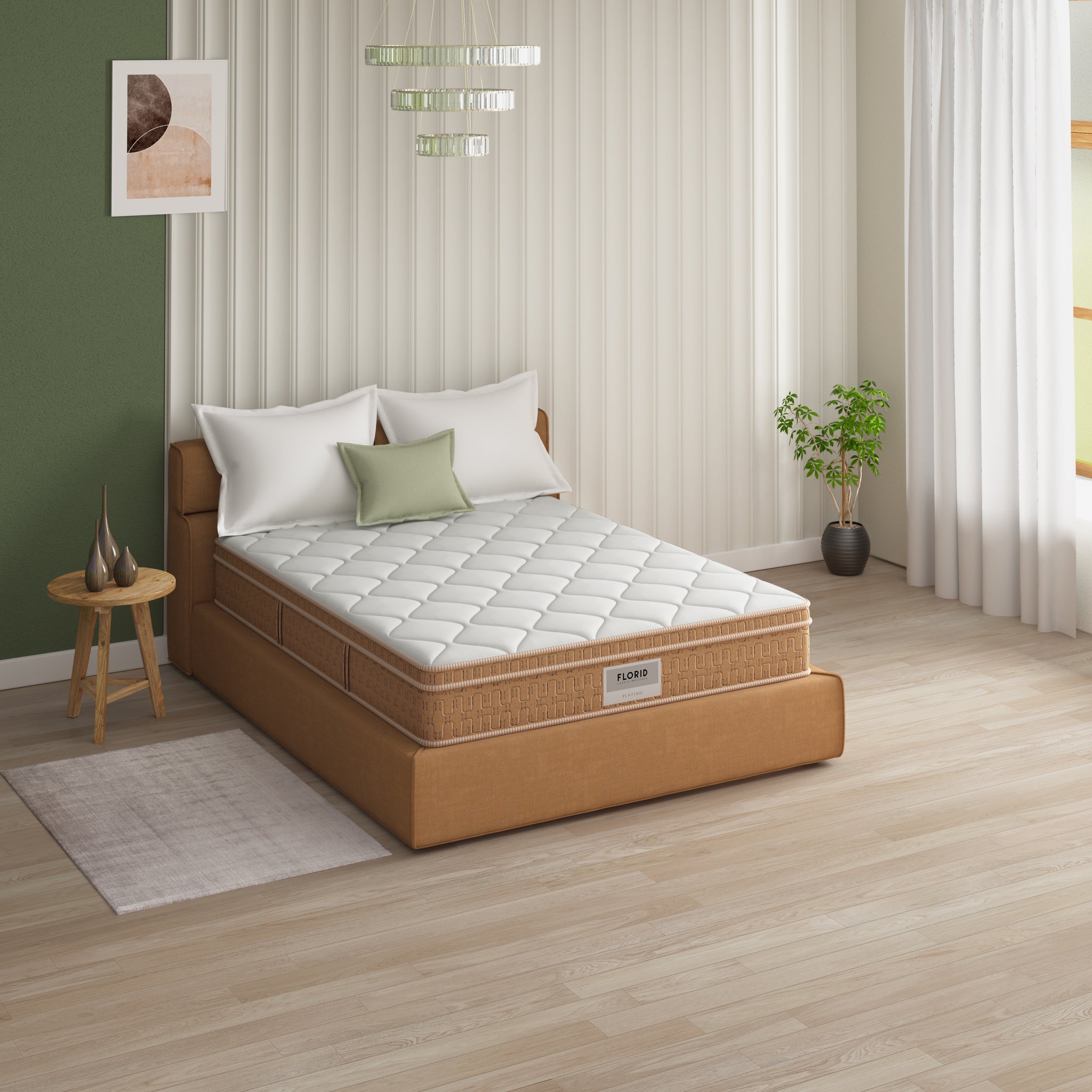 Platino euro top premium pocketed spring mattress